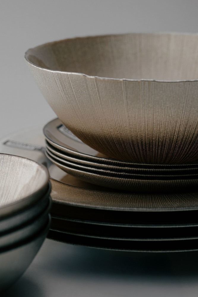 Комплект из 25 предметов на 6 персон Золотой Наборы посуды Столовая посуда Столовая Для дома