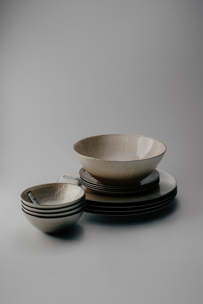 Комплект из 25 предметов на 6 персон Золотой Наборы посуды Столовая посуда Столовая Для дома