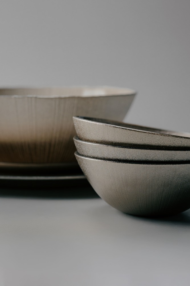 Комплект из 17 предметов на 4 персоны Золотой Наборы посуды Столовая посуда Столовая Для дома