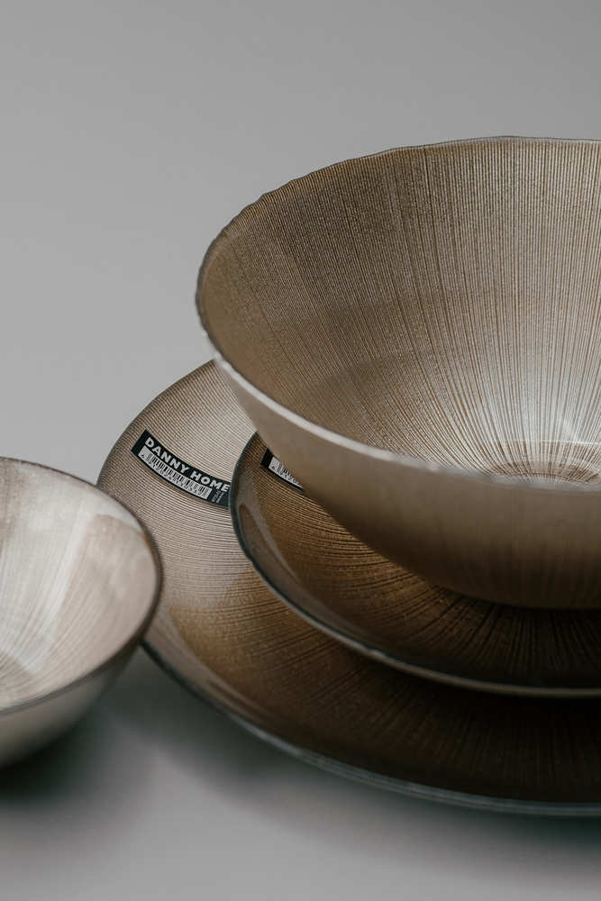 Комплект из 17 предметов на 4 персоны Золотой Наборы посуды Столовая посуда Столовая Для дома