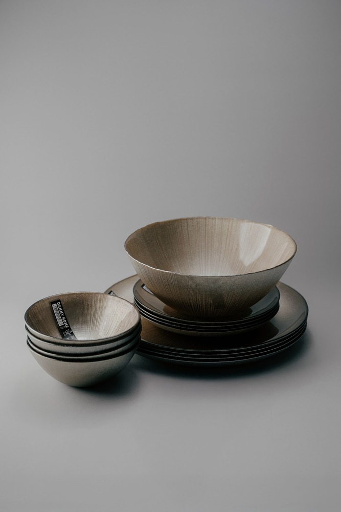 Комплект из 25 предметов на 6 персон Золотой Наборы посуды Столовая посуда Столовая Для дома