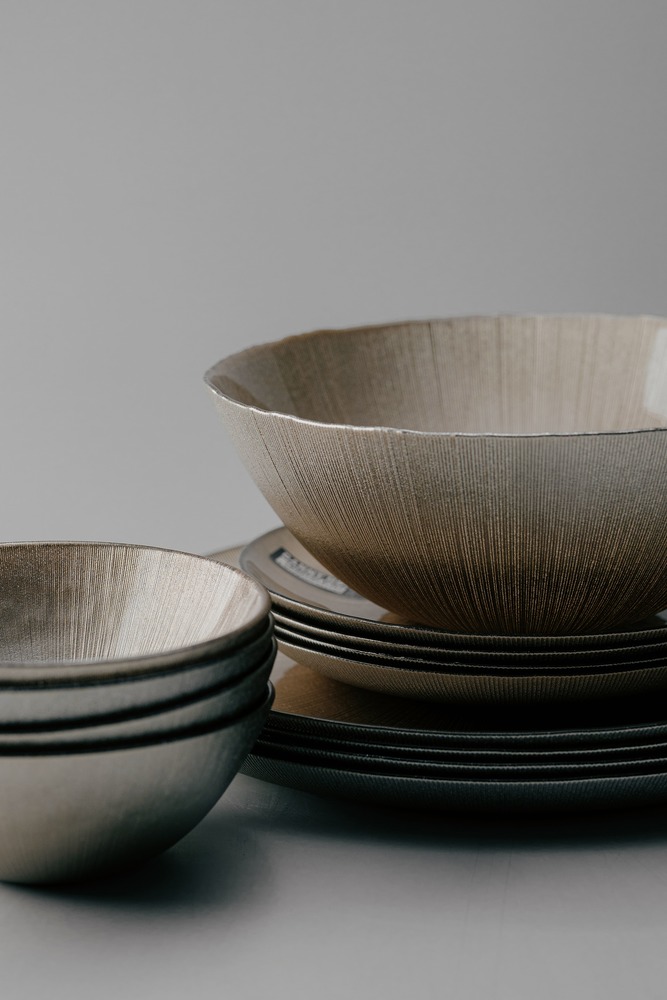 Комплект из 25 предметов на 6 персон Золотой Наборы посуды Столовая посуда Столовая Для дома