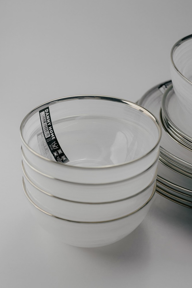 Комплект из 25 предметов на 6 персон Белый Наборы посуды Столовая посуда Столовая Для дома