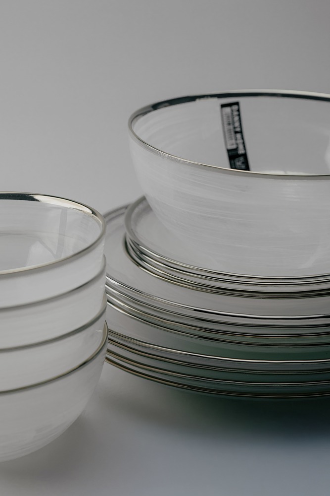 Комплект из 25 предметов на 6 персон Белый Наборы посуды Столовая посуда Столовая Для дома