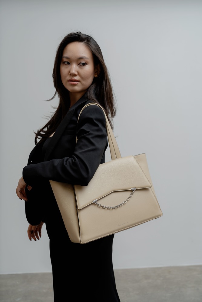 Сумка-тоут Бежевый Сумки-тоут Сумки Женщинам