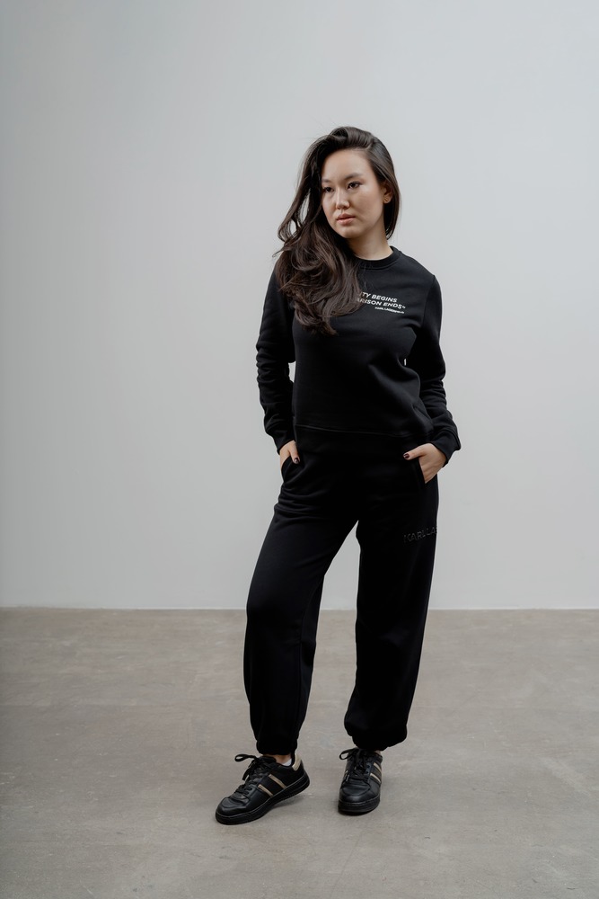 Толстовка Черный Толстовки Одежда Женщинам