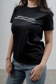 Футболка Черный Футболки Одежда Женщинам