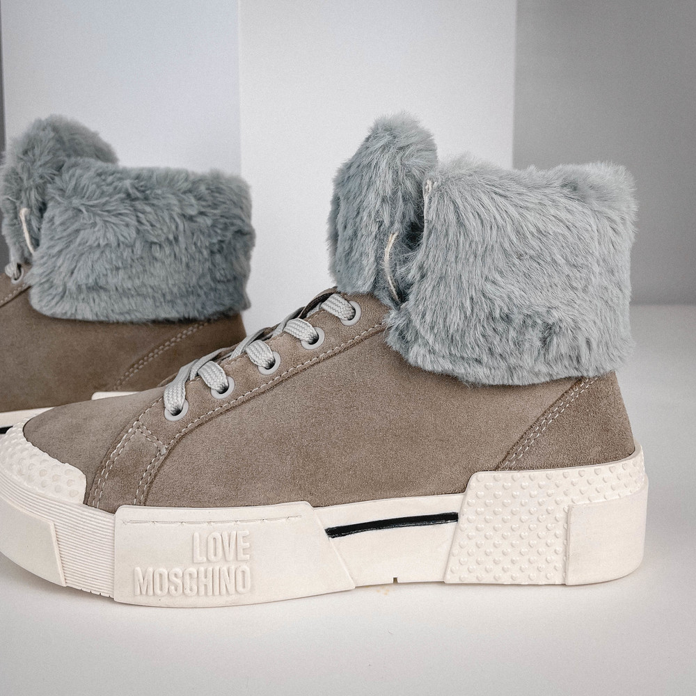 Кроссовки с мехом Бежевый Кроссовки Обувь Женщинам