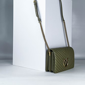 Сумка через плечо Темно-зеленый Сумки через плечо Сумки Женщинам