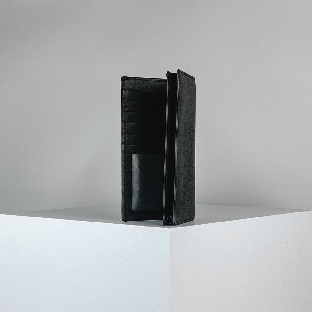 Вертикальное портомоне Черный Портмоне Мужчинам