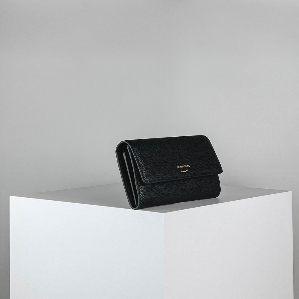 Кошелек Черный Кошельки Женщинам