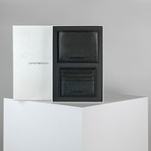 Подарочный набор Черный Портмоне Мужчинам Кредитницы Мужчинам