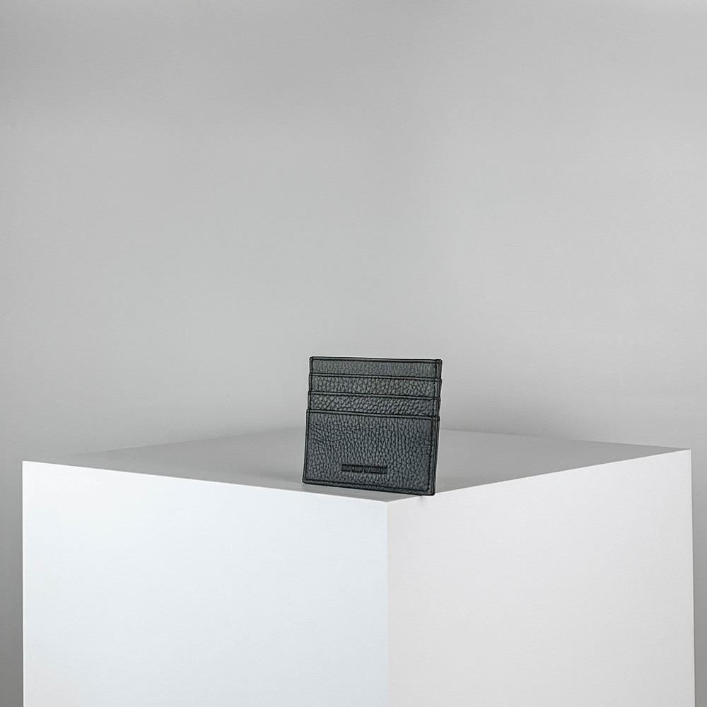 Подарочный набор Черный Портмоне Мужчинам Кредитницы Мужчинам