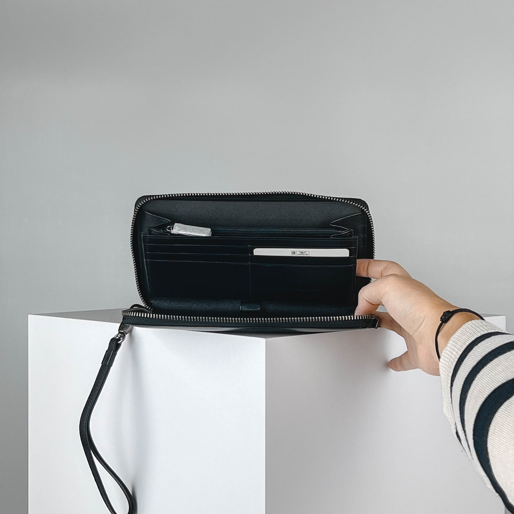 Мужской клатч Черный Борсетка Мужчинам