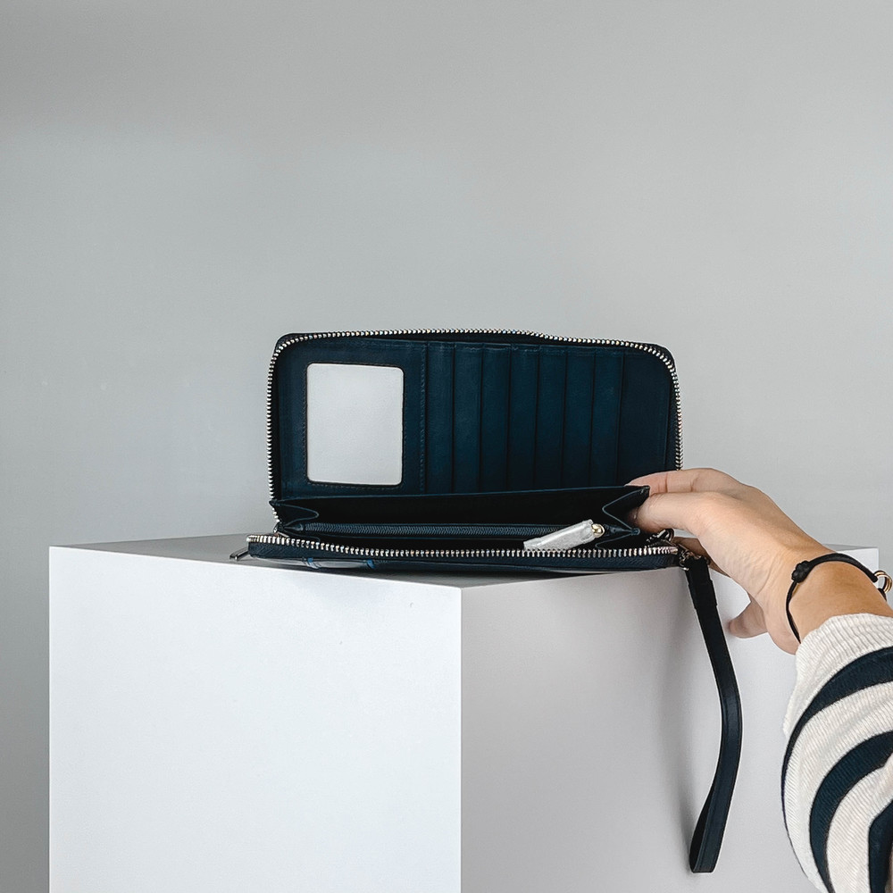 Мужской клатч Синий Борсетка Мужчинам