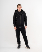 Утепленное худи Черный Толстовки Мужчинам