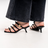 Босоножки Черный Босоножки Обувь Женщинам