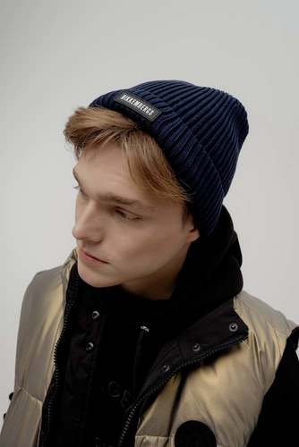 Шапка Темно-синий Шапки Одежда Мужчинам