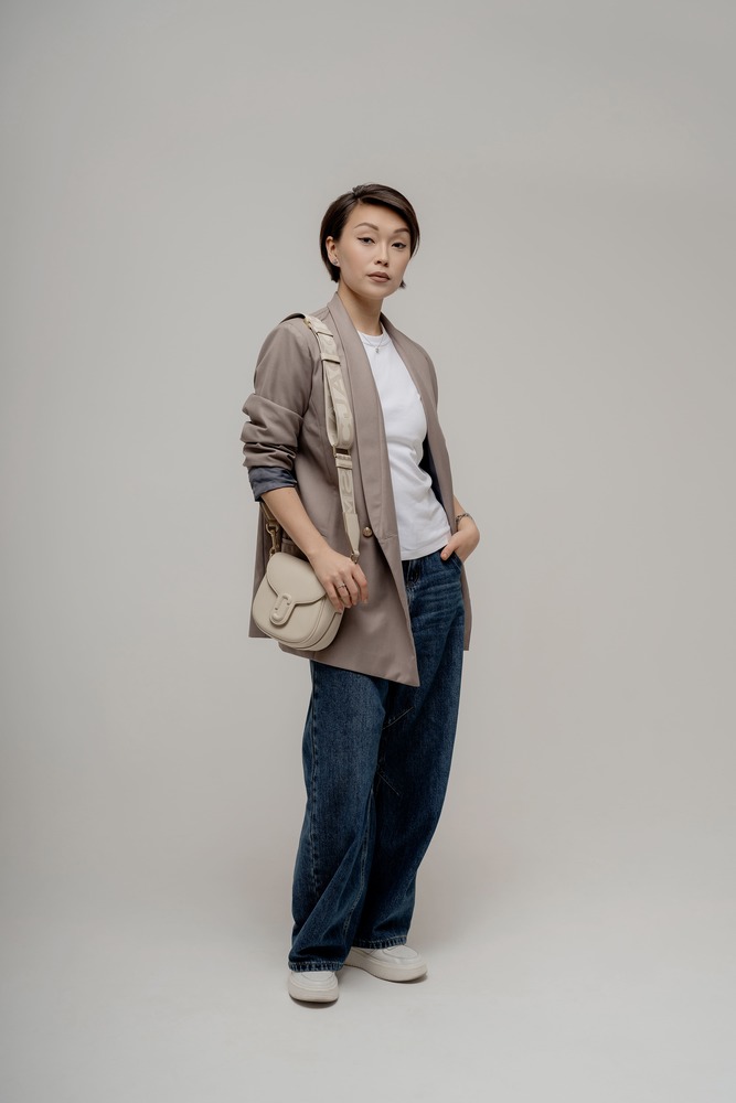 Сумка через плечо мини Бежевый Сумки через плечо Сумки Женщинам