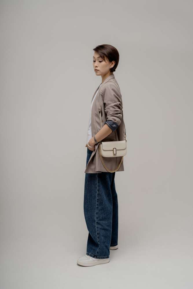 Сумка через плечо Бежевый Сумки через плечо Сумки Женщинам