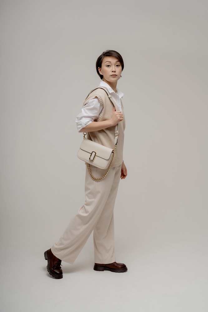 Сумка через плечо Бежевый Сумки через плечо Сумки Женщинам