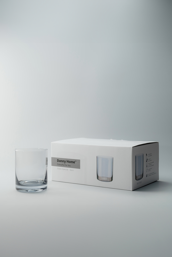 Комплект стаканов Серый Стаканы Стеклянная посуда Для дома Олд фэшн Стаканы Посуда для напитков HoReCa