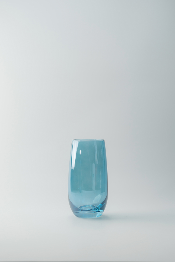 Комплект стаканов Светло-синий Стаканы Стеклянная посуда Для дома Хайболы Стаканы Посуда для напитков HoReCa