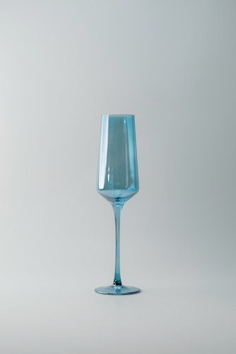 Комплект бокалов Светло-синий Бокалы Стеклянная посуда Для дома Фужеры для шампанского Бокалы и фужеры Посуда для напитков HoReCa