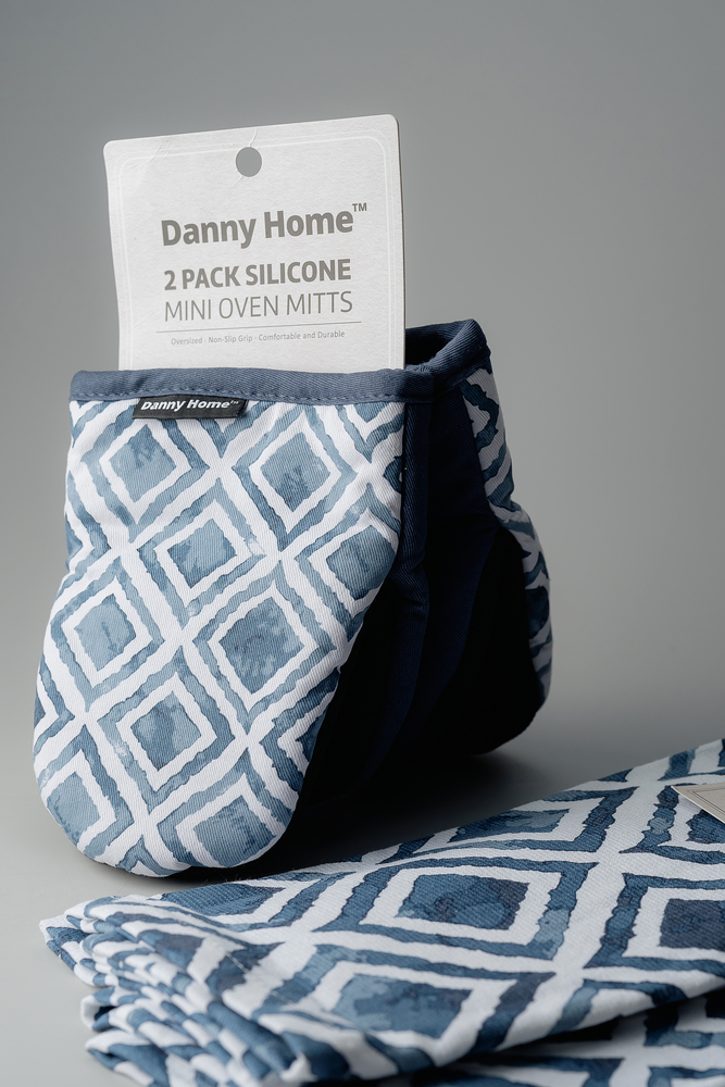 Комплект прихваток Синий Кухонный текстиль Кухня Для дома