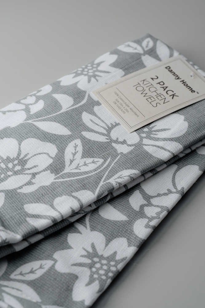 Комплект полотенец Серый Кухонный текстиль Кухня Для дома