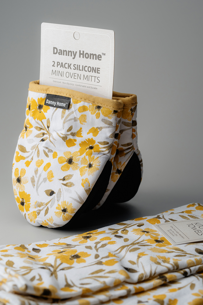 Комплект прихваток Желтый Кухонный текстиль Кухня Для дома