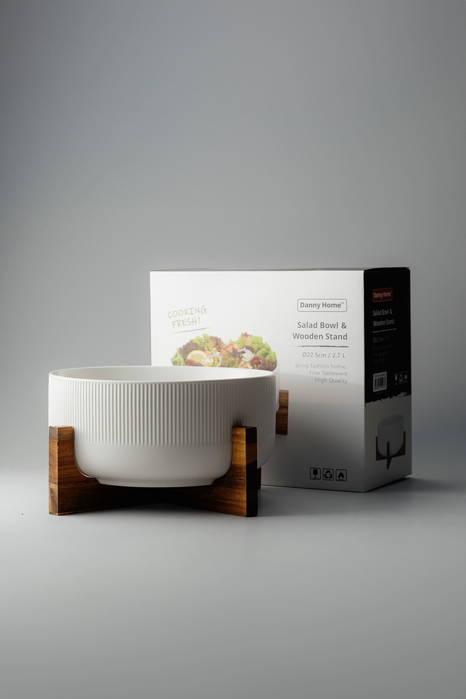 Салатница Белый Блюда и салатницы Столовая посуда Столовая Для дома Салатники Тарелки Столовая посуда Столовая посуда и предметы сервировки HoReCa