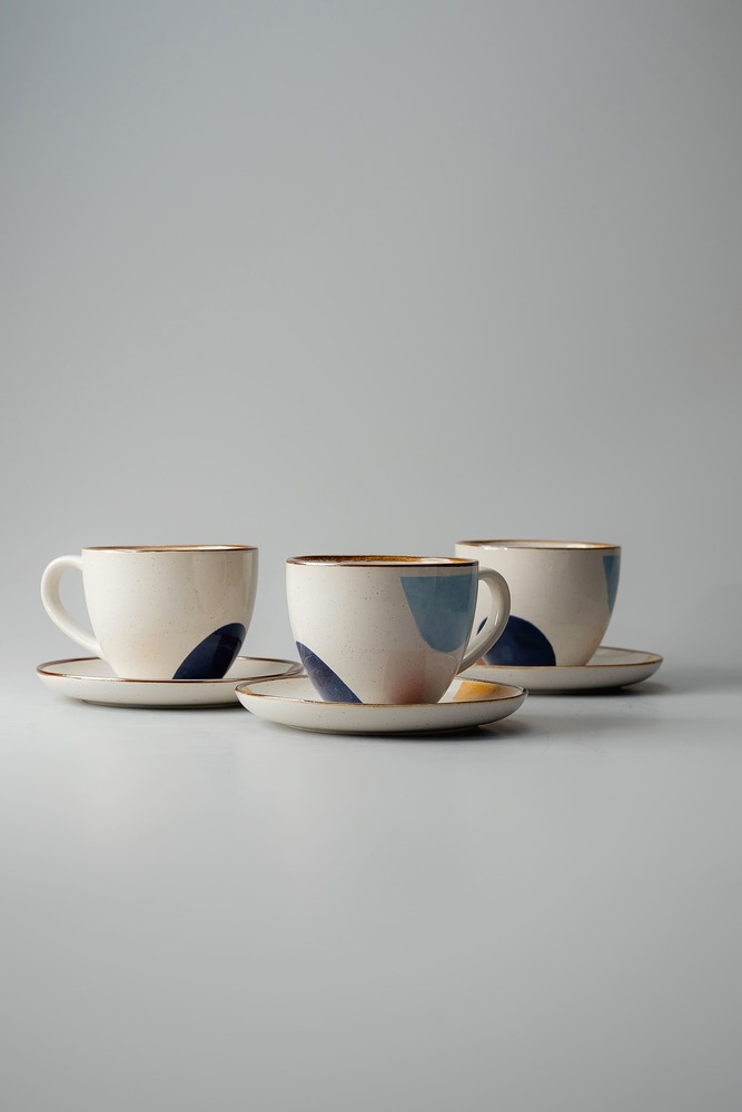 Чайная пара Серый Чайные пары Столовая посуда Столовая Для дома Чайные пары Чашки и кружки Посуда для напитков HoReCa