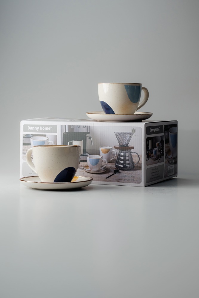 Чайная пара Серый Чайные пары Столовая посуда Столовая Для дома Чайные пары Чашки и кружки Посуда для напитков HoReCa