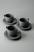 Чайная пара Серый Чайные пары Столовая посуда Столовая Для дома Чайные пары Чашки и кружки Посуда для напитков HoReCa