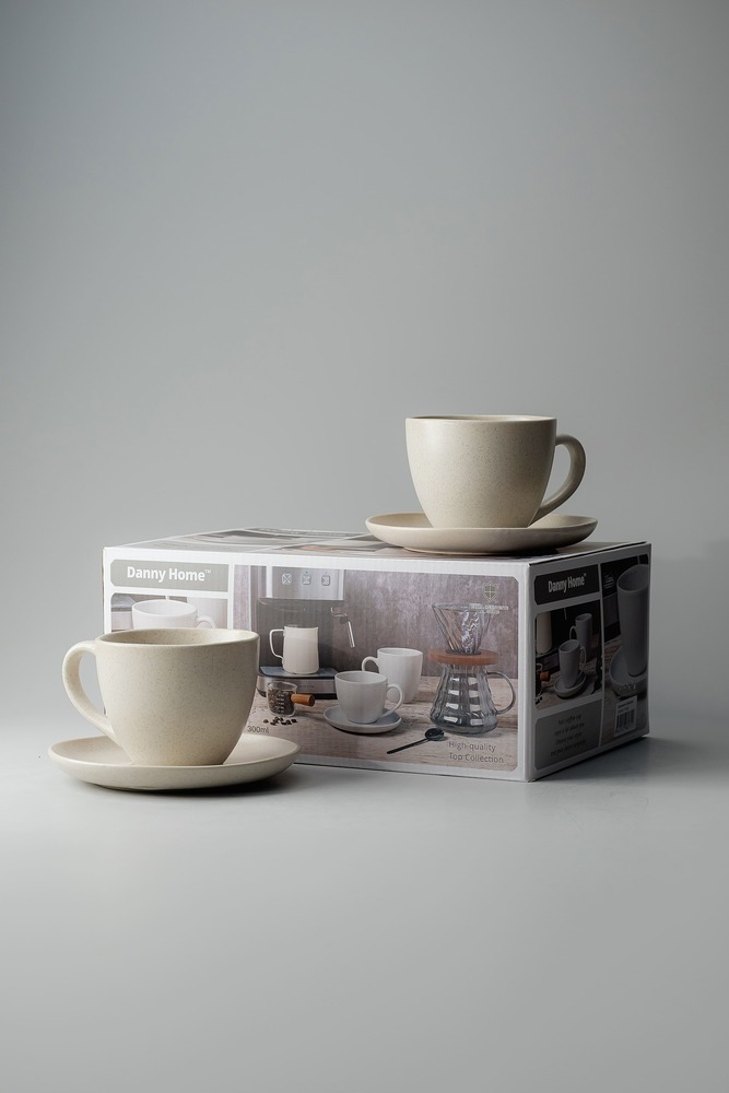 Чайная пара Серый Чайные пары Столовая посуда Столовая Для дома Чайные пары Чашки и кружки Посуда для напитков HoReCa