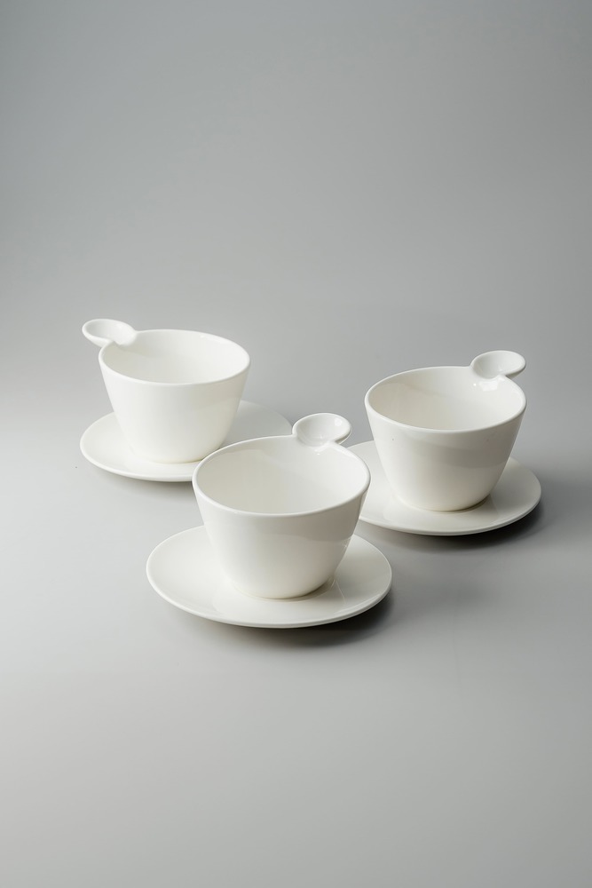 Чайная пара Белый Чайные пары Столовая посуда Столовая Для дома Чайные пары Чашки и кружки Посуда для напитков HoReCa