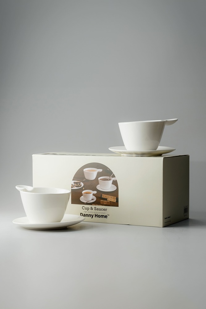 Чайная пара Белый Чайные пары Столовая посуда Столовая Для дома Чайные пары Чашки и кружки Посуда для напитков HoReCa