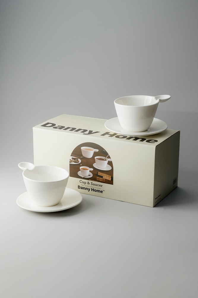 Чайная пара Белый Чайные пары Столовая посуда Столовая Для дома Чайные пары Чашки и кружки Посуда для напитков HoReCa