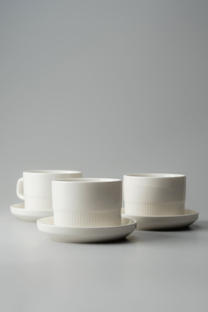 Чайная пара Белый Чайные пары Столовая посуда Столовая Для дома Чайные пары Чашки и кружки Посуда для напитков HoReCa