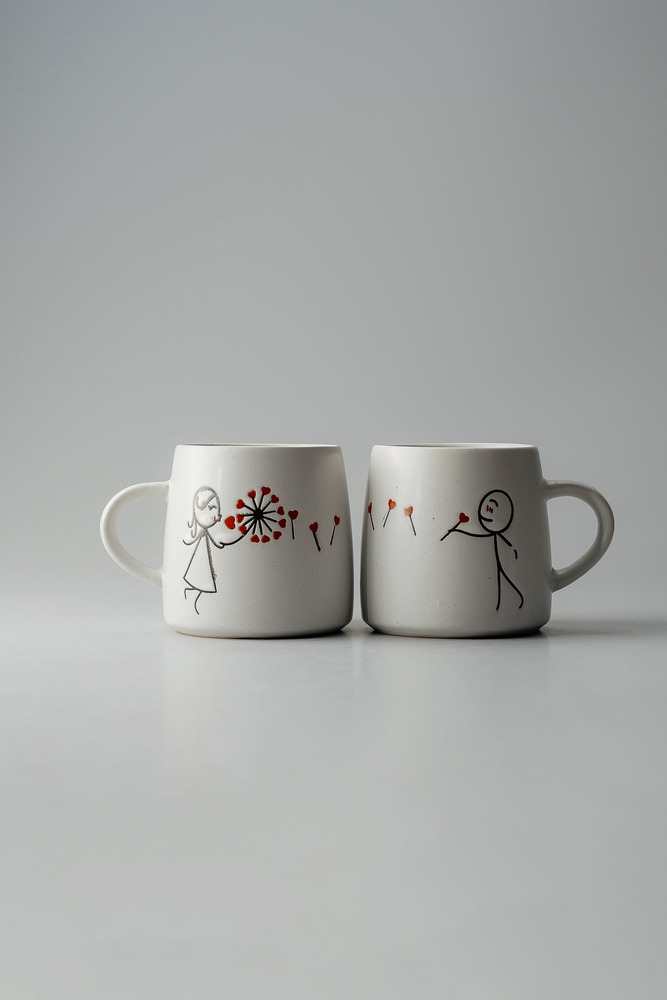 Кружка комплект Серый Кружки Столовая посуда Столовая Для дома