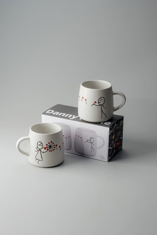 Кружка комплект Серый Кружки Столовая посуда Столовая Для дома