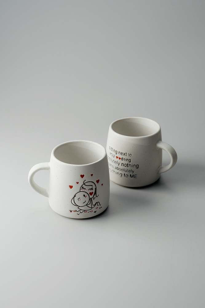 Кружка комплект Серый Кружки Столовая посуда Столовая Для дома Кружки Чашки и кружки Посуда для напитков HoReCa