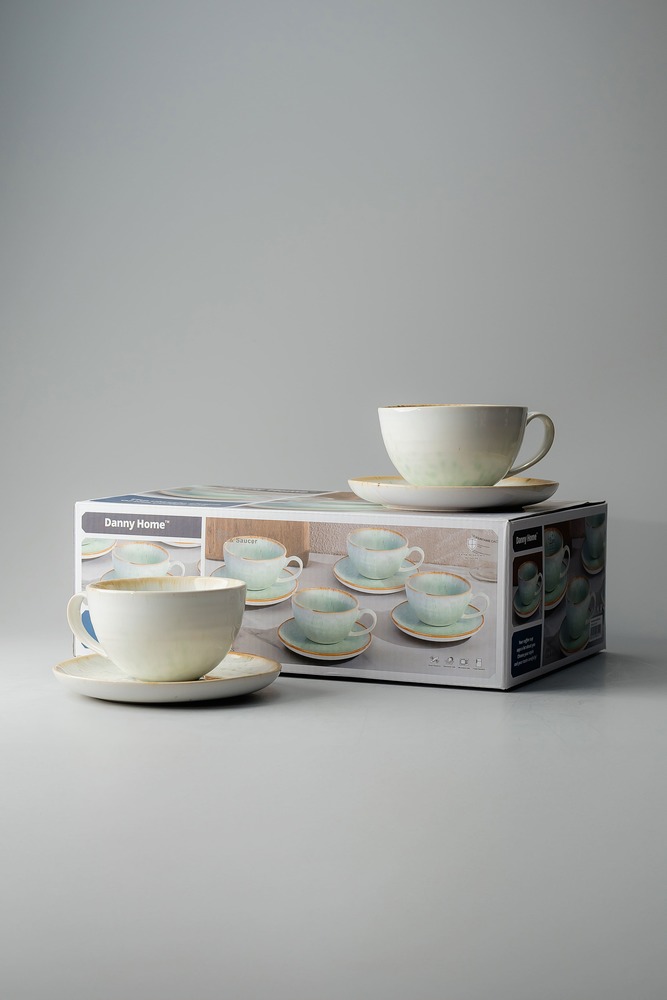 Чайная пара комплект Серый Чайные пары Столовая посуда Столовая Для дома Чайные пары Чашки и кружки Посуда для напитков HoReCa